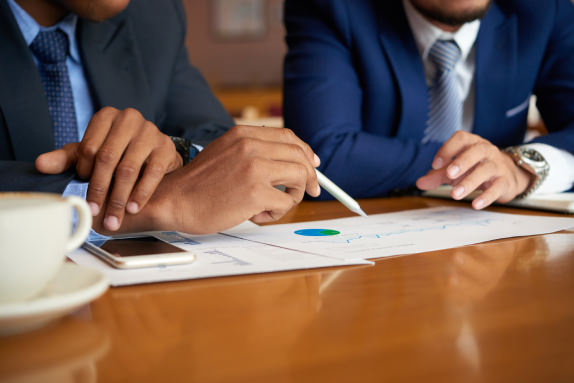 Abstract image representing consultancy, with charts and graphs.